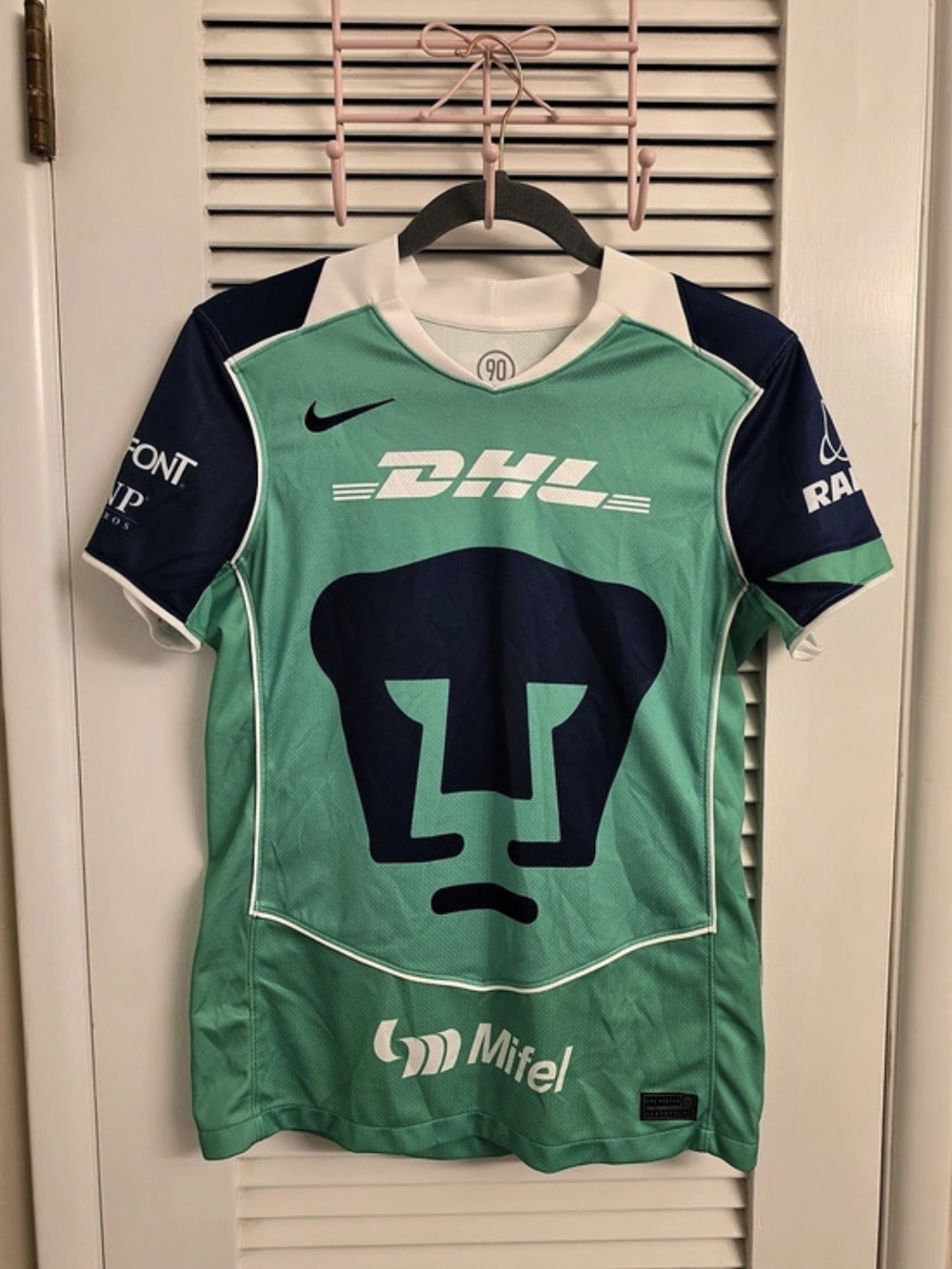 Nike Pumas UNAM 2025/26 Total 90 Third Jersey Green & Blue